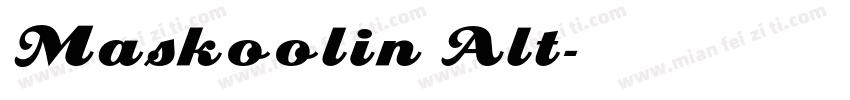Maskoolin Alt字体转换